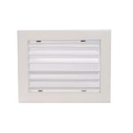 REJILLA AIRZONE SIMPLE DEFLEXION HORIZONTAL DE RETORNO RSDR 250 X 100 BLANCO - Imagen 2