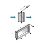 COMPUERTA BYCO AIRZONE DE SOBREPRESIÓN RECTANGULAR BY PASS CONDUCTOS 400X200 - Imagen 3