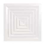 DIFUSOR CUADRADO AIRZONE DFCU MOTORIZADO 225X225 ALUMINIO