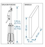 GRUA ELEVADOR C-711 ALTURA MAX.3,65 MTS - Imagen 2