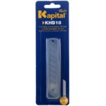 ESTUCHE 10 CUCHILLAS KHB18 PRECORTADAS KAPITAL