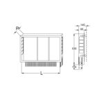 CAJA REGULABLE METAL PARA COLECTOR FLOOR TIEMME 1939 700X660X90 BLANCA - Imagen 2
