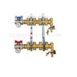 COLECTOR DE LATÓN PARA SUELO RADIANTE TIEMME FLOOR PREMONTADO 3878 CON MEMORIA MECÁNICA