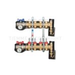 COLECTOR DE LATÓN PARA SUELO RADIANTE TIEMME FLOOR 3878R CON MEMORIA MECÁNICA Y CARCASA DE AISLAMIENTO