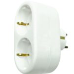 ADAPTADOR GARZA 2 TOMAS FRONTALES CON TOMA DE TIERRA - Imagen 3