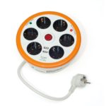 BASE GARZA CON  6 TOMAS + 2 USB CON INTERRUPTOR Y GUARDACABLE 1,5mm-1,4m - Imagen 2