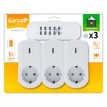 PACK 3 ADAPTADORES GARZA CON TOMA TELEDIRIGIDA + MANDO