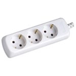 REGLETA GARZA 3 TOMAS CON CABLE 1,5mm-1,4m BLANCO - Imagen 2