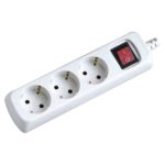 REGLETA GARZA 3 TOMAS CON INTERRUPTOR Y CABLE 1,5mm-1,4m BLANCO - Imagen 2