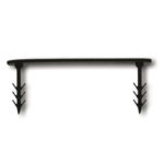 CAJA 100 GRAPAS DE PLÁSTICO CON ALETAS DE ANCLAJE TIEMME 4527