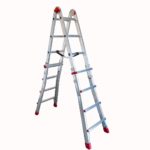 ESCALERA FARAONE TELESCOPICA DE ALUMINIO TELES-T4 8+8 PELDAÑOS