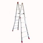 ESCALERA FARAONE TELESCOPICA DE ALUMINIO TELES-T5 10+10 PELDAÑOS