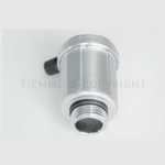 PURGADOR DE AIRE TIEMME 3/8" UNIÓN INFERIOR EVACUACIÓN LATERAL NIQUELADO 1898