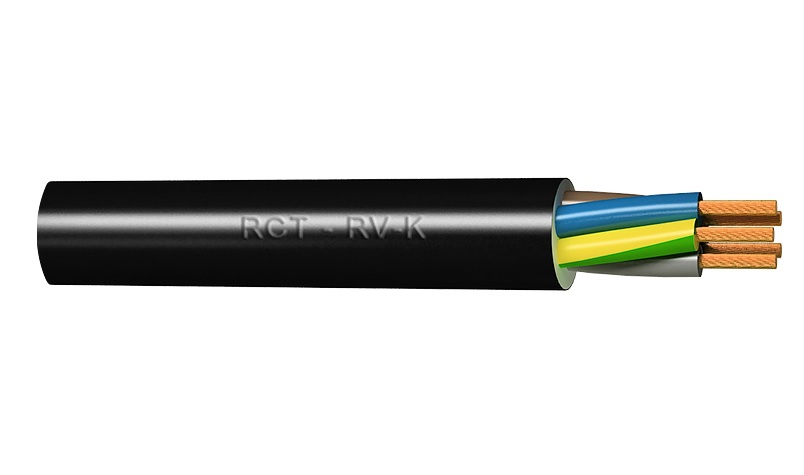 Manguera eléctrica PVC 3x1,5mm negra RV-K3G1,5, ADAJUSA