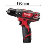 TALADRO PERCUTOR MILWAUKEE M12BPD202C 12V - Imagen 2