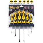 JUEGO DE 6 DESTORNILLADORES KAPITAL