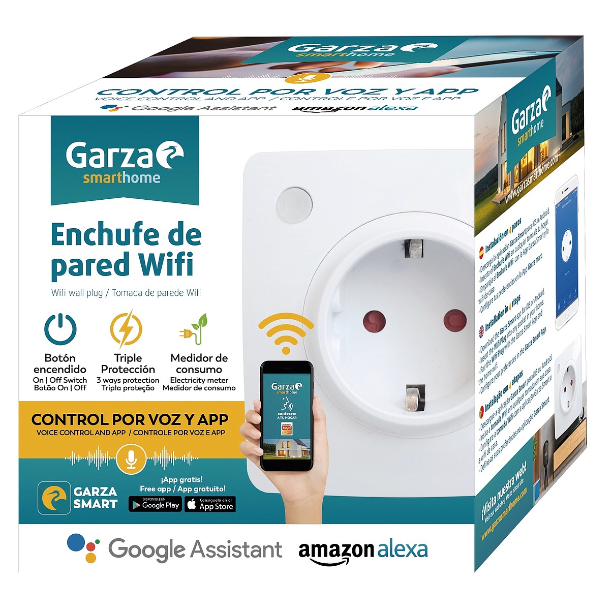 Garza SmartHome Pack 2 Enchufes Inteligentes WiFi