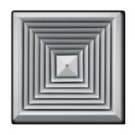 DIFUSOR TROX ADLQ-C CUADRADO T-1 ALUMINIO