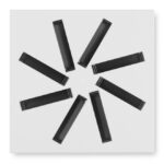 DIFUSOR TROX ROTACIONAL DE PLACA CUADRADO VDW-Q-Z/300X8/600/BLANCA