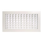 REJILLA DOBLE DEFLEXIÓN DE IMPULSIÓN C/REGULACIÓN RDHV-R 500 X 100 BLANCO