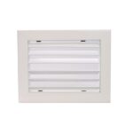 REJILLA AIRZONE SIMPLE DEFLEXION HORIZONTAL DE RETORNO RSDR 200 X 100 BLANCO