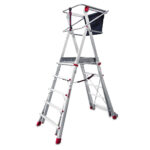 ESCALERA CON PLATAFORMA 5 PELDAÑOS FARAONE PLS5