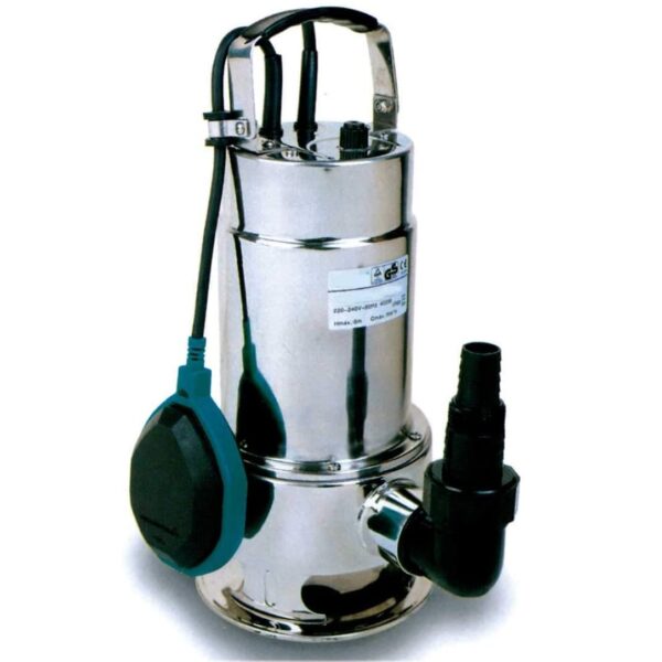 Bomba de Aguas Sucias Sumergible 1500W para Agua Sucia 500L/m con  Interruptor Flotante