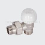 VÁLVULA TIEMME PARA RADIADIORES TERMOSTATIZABLE DE ESCUADRA 332H 1/2"G - 3/4"x18