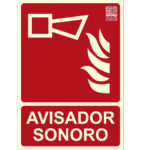 CARTEL FOTOLUMINISCENTE AVISADOR SONORO 297X210