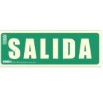 CARTEL FOTOLUMINISCENTE SALIDA 267X105