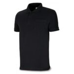 POLO MANGA CORTA C/BOLSILLO NEGRO T-L