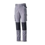 PANTALON DE TRABAJO MULTIBOLSILLOS CON RODILLERAS ELASTICO GRIS T38