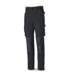 PANTALON DE TRABAJO MULTIBOLSILLOS CON RODILLERAS ELASTICO NEGRO T42